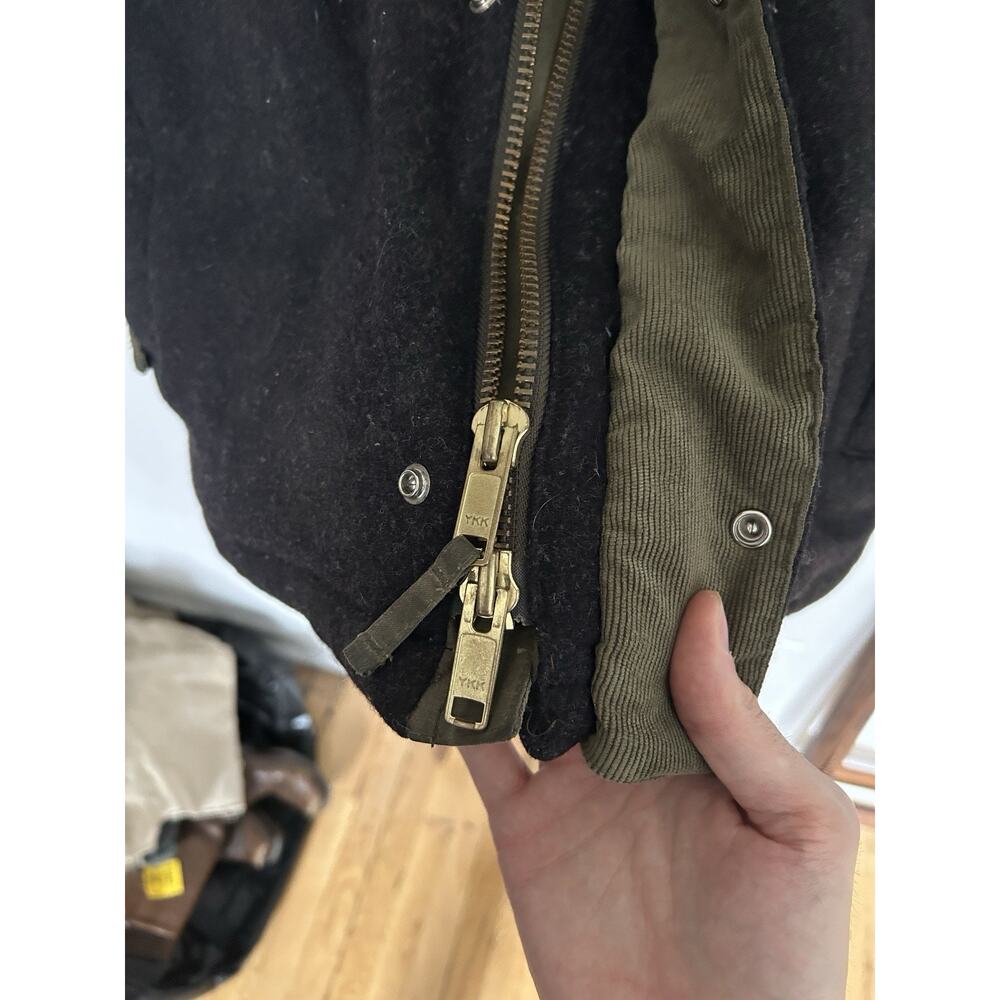 Men’s Filson x Burton Squire Snowboard Jacket Parka Size Large Waxed Canvas Wool - Picture 12 of 16